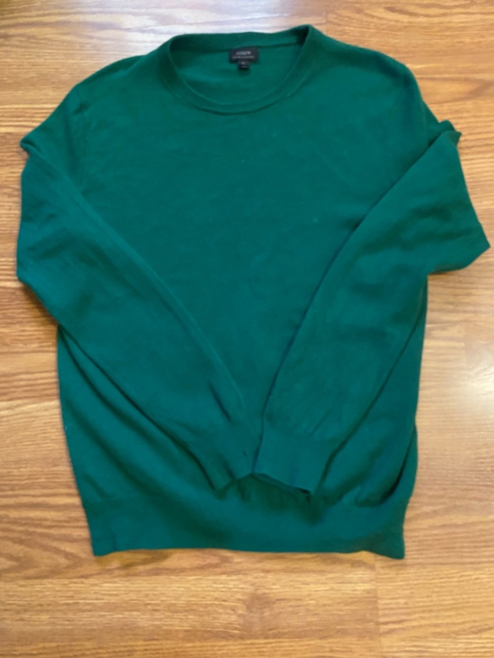 J. Crew women's Cashmere Crewneck Sweater in Green